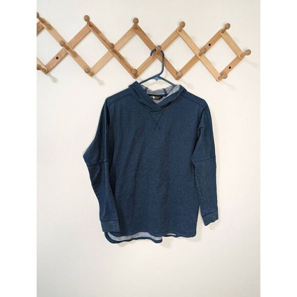 The North Face Blue Hi-Lo Hooded Sweatshirt - Size XS - Picture 1 of 7